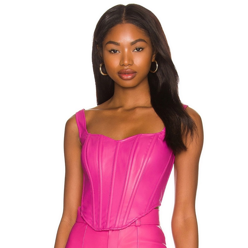 Pink corset top